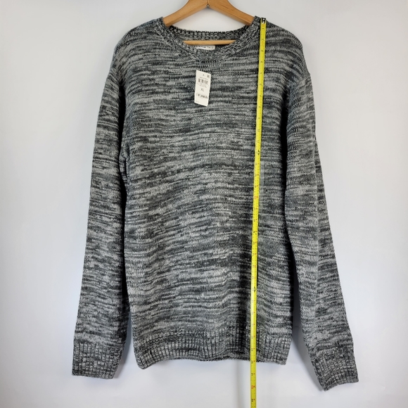 And Now This Mens Sweater XL Pullover Marled Gray Crewneck - Picture 5 of 10
